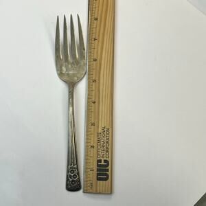 Vintage Oneida silver belle silver plate fork replacement piece flatware tarnish